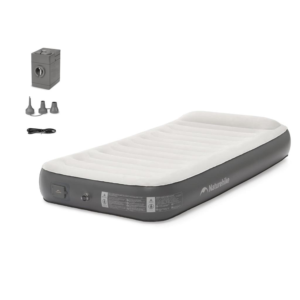 Naturehike Official Air Electric Includes Electric For For Extra Disaster Speed High Comfortable Sleep Mat, Built-in Pump, Pillow, Bed, Camping, 1/2/3