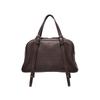 Genuine Vegetable-tanned Leather Bowling Bag for Women, A Retro Commuting Large-capacity Single-shoulder Bag