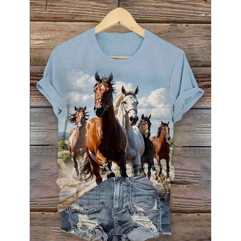 

Women s T-Shirt,3D Printing,O Neck,Short Sleeve,Casual,Lightweight Top,fresh,Hip Hop ,Large Size,Fashion 5XL