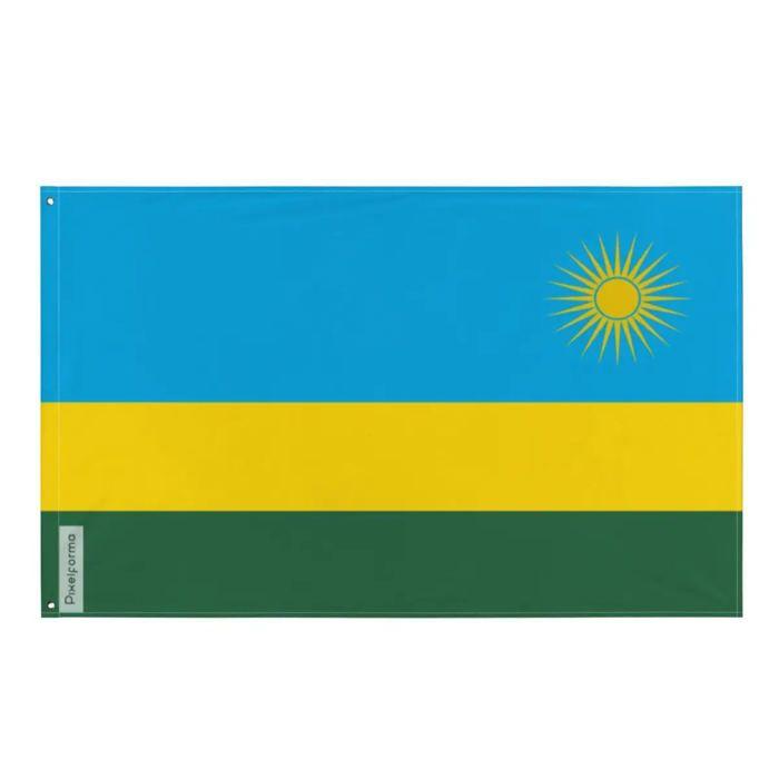 Drapeau - Rwanda - 90 x 150 cm - Polyester - Recto/verso - Œillets en fer