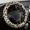 Road Comforts Leopard Plush Steering Wheel Cover For Winter, Made With Flurry Microfiber, Universal Fit 14 1/2 To 15 Inches, Soft Fuzzy Warm For