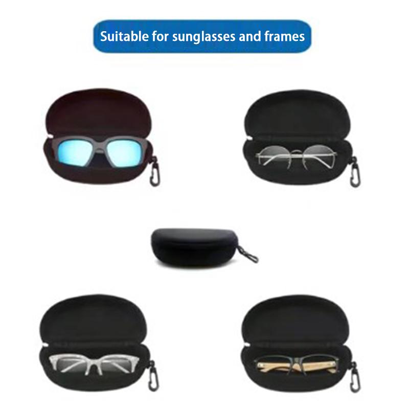Portable Hard Oxford Cloth Zipper Box Eyewear Storage Case Sunglasses Reading Glasses Carry Bag Eyeglass Packaging Case