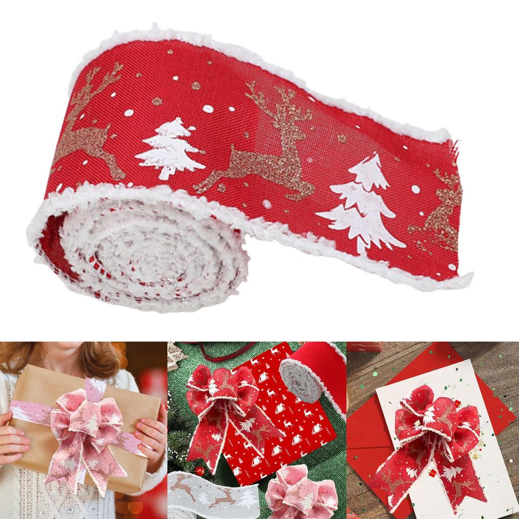 Christmas Ribbon Tree Decoration Crafting Decorative Gifts Wrapping for