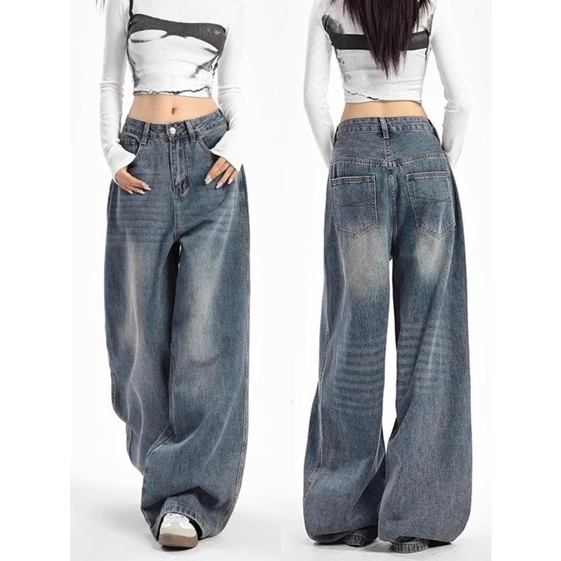 

Women s Winter High Waist Wide Leg Jeans - Relaxed Fit, Floor-Length XL