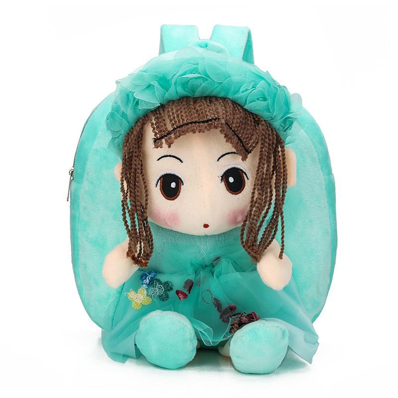Princess Series Plush Girl Backpack With Breathable Nylon And Adjustable Straps For Toddlers And Preschoolers