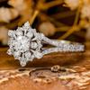 Sterling Exquisite Schneeflocke Ringe für Frauen Luxus Gepflastert Funkelnden Kristall CZ Hochzeit Party Dame Neue Schmuck