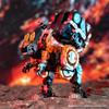 BEASTBOX 52TOYS BB-46PR&BB-02CR PYROMANCER&CRYOMANCER set de 2 piese jucării transformabile Se transformă din cub în dinozaur transformare