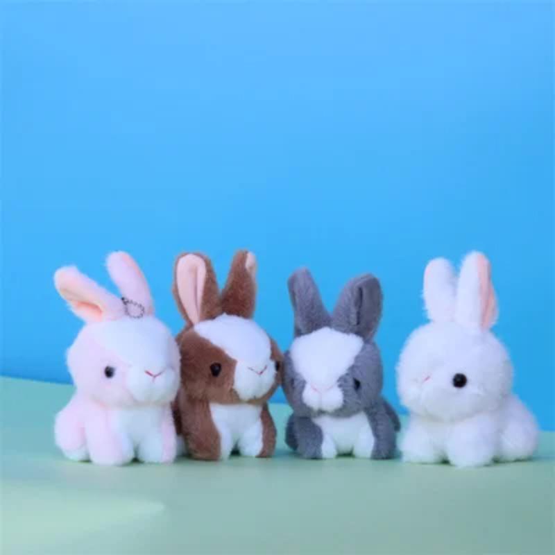 Ultrasoft Stuffed Animal Plush Bunny Rabbit Toy para crianças Menina Adorável Animal Boneca Bebê Brinquedo Pelúcia Bolsa Ornamento Pingente