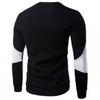 2024 Men's Sweatshirt Casual Fashion Hoodies Men Slim Fit Pullover Male Long Sleeve Streetwear Patchwork Quality Sweatshirts Men