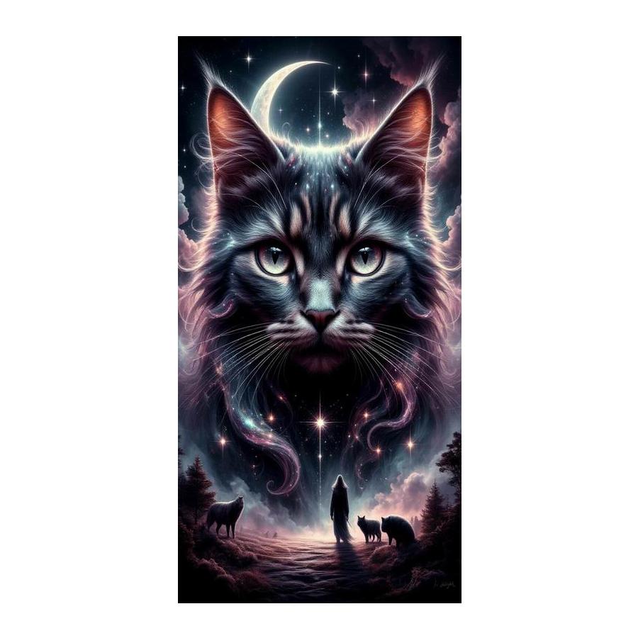 Black Cat Large Size Diamond Painting New Collection Animals Diy Full Square Round Drill Rhinestone Embroidery Mosaic Cross Stitch Kits