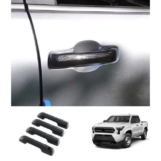 For Toyota Tacoma 20252024 Car Accessories Carbon Fiber Door Handle Cover Trim