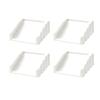 4Pieces Practical Door Stoppers Wedges Crafted from High Strength Rubber Materials for Effective Windproof Resistance
