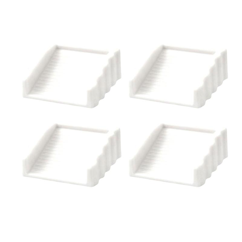 4Pieces Practical Door Stoppers Wedges Crafted from High Strength Rubber Materials for Effective Windproof Resistance