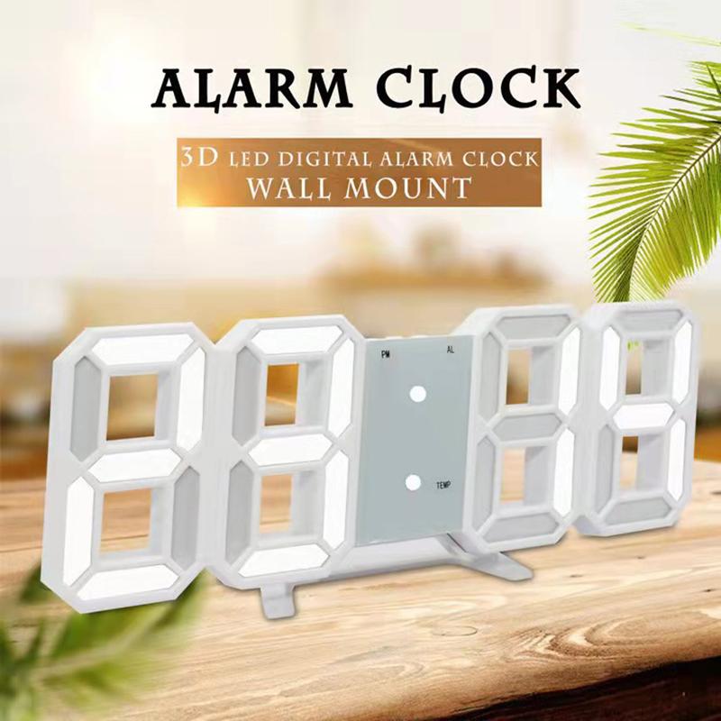 Table 3D Led Alarm Clock Date/Temperature For Home Kitchen Offices Clock Decoration Garden Clocks Wall Clock Times Digital Decor