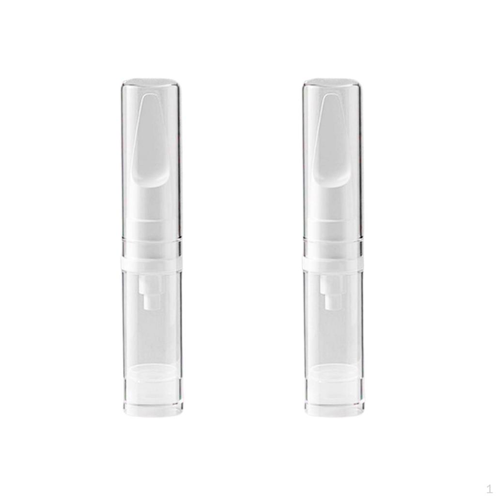 2 Pieces Airless Lotion Pump Bottles Empty Refillable Travel Press