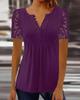 2023 Spring Women's Lace Long Sleeve T-shirt - European and American Fashion