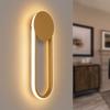 LED Wall Sconce - NETTLIFE - Nettlife - 12 W - 41 Cm - Gold, 3000K