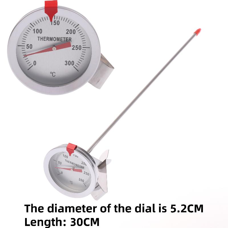 Küchenwerkzeuge Milchkaffee Lebensmittel Fleisch Messgerät 1 Stück 0~200℃ 0~300℃ Kochtemperaturmesser Edelstahlsonde Thermometer