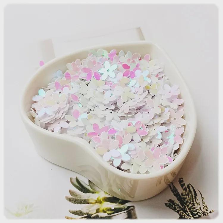 Yaleduo 10mm Wklęsła Koralik Śliwkowy Pięciopłatkowy Cekin do DIY Kostiumów Dziecięcych i Haftu.