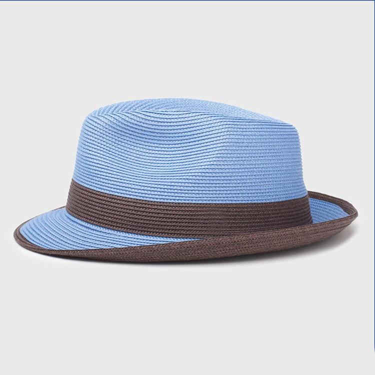 Sommerlicher Sonnenschutz: Strohhut mit Sonnenschutz, Jazz-Stil, britischer Strandhut, Strohhut