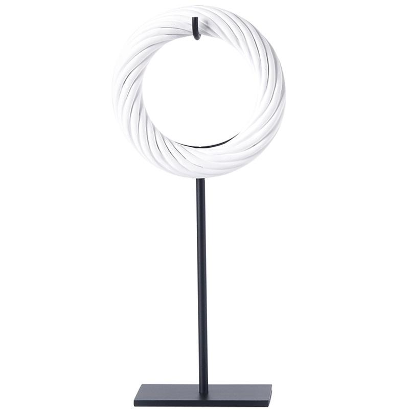 

Новый китайский стиль, современный креативный витой проволочный кольцевой орнамент, модель комнаты, кабинета, гостиной, старинной полки, прихожей, художественные украшения