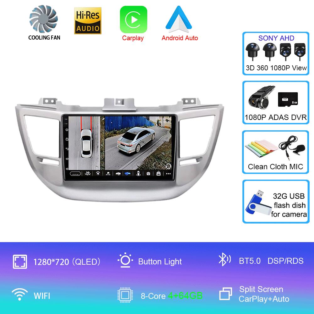 Android 14 Car Radio For Hyundai Tucson 3 2015 - 2018 Player Multimedia Navigation Stereo GPS No 2din 2 din dvd