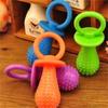 Small Pet Chew Toy Soft Small Rubber Pacifiers Training Dog Toys Molar Tooth Cleaning Toy for Puppy Dog