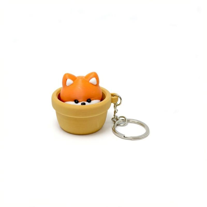 Finger Button Fidget Clicker Soft Slow Rebound Pressure Relief Keychain Fun Small Toy for Long Trip Pass Time