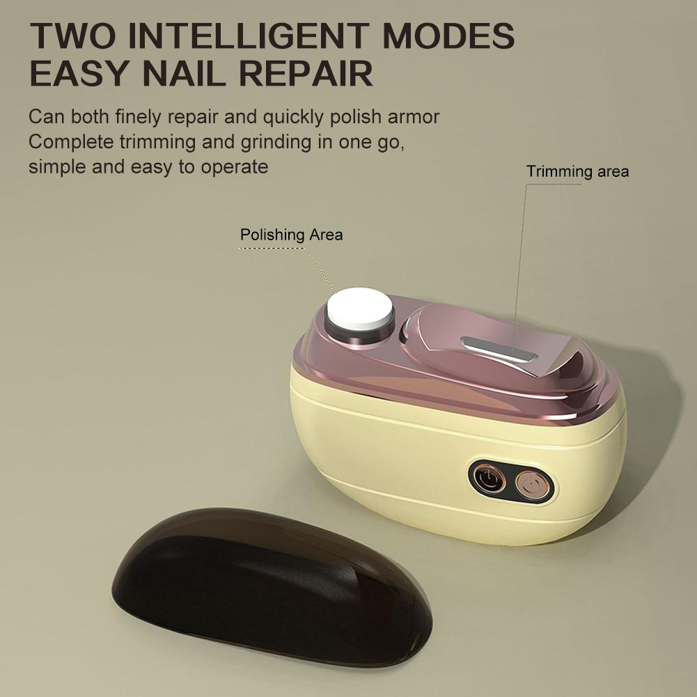 Electric Nail Clippers Thick Toe Nails Nail File LED Light Safety Fingernail Clipper Trimmer Polisher Operation Convenient