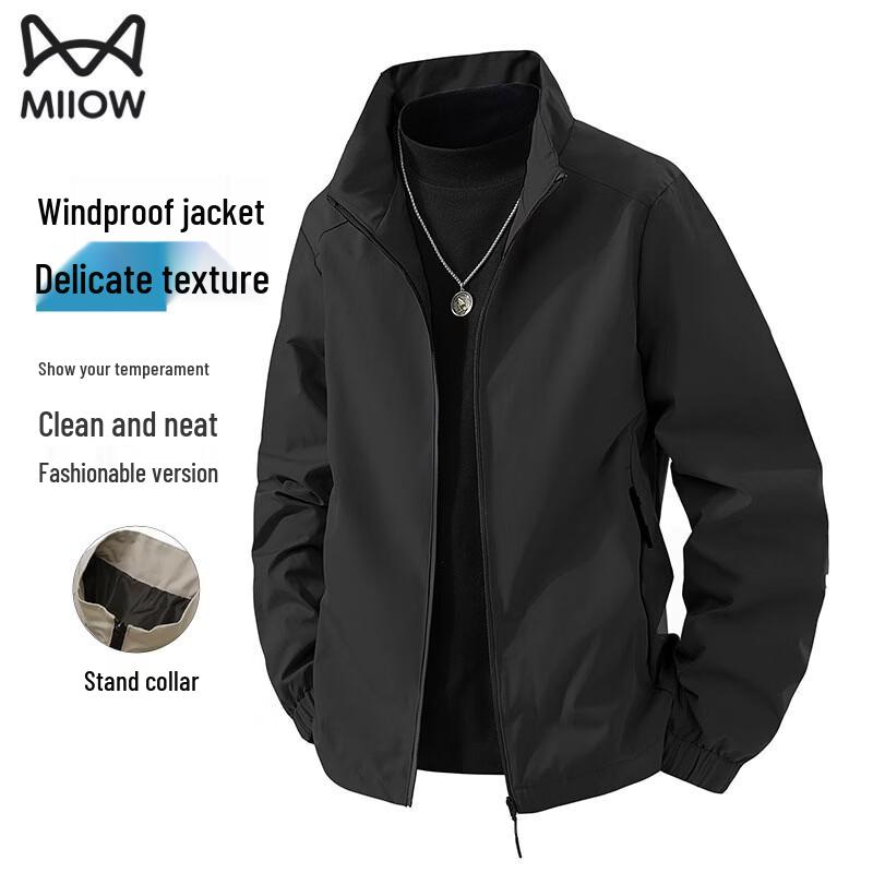 MiiOW Men s Stand Collar Windproof Jacket XL