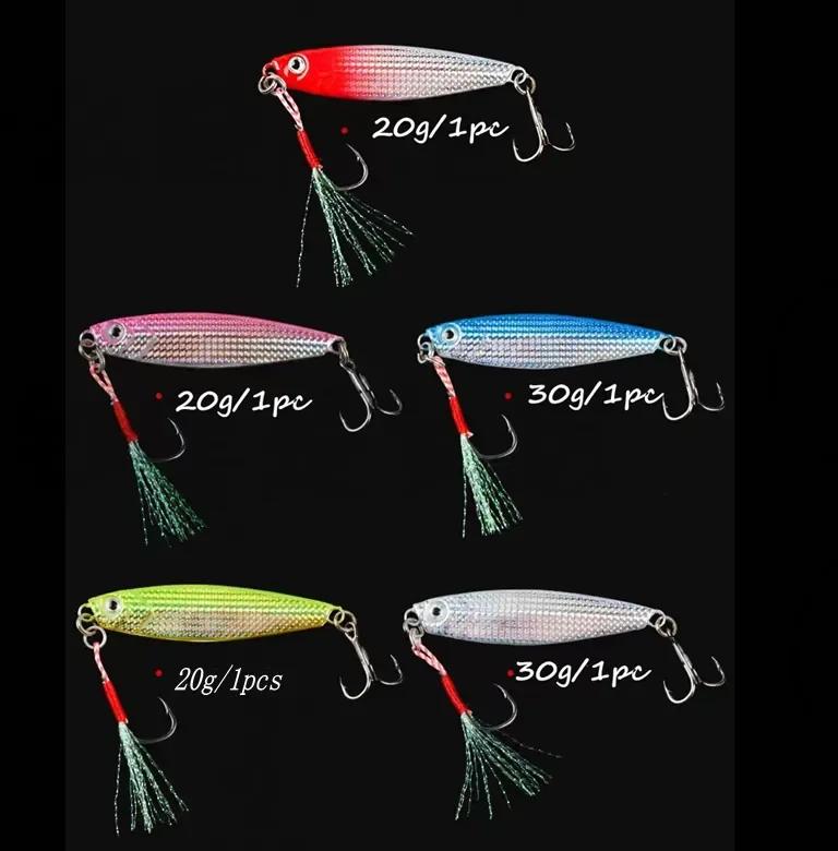 Metal Jig 5pcs Set Fishing Lure 10G 15G 20G Spoon Sea Boat Shore Long Casting Slow Jigging Sea Fishing Lures Trout Pesca