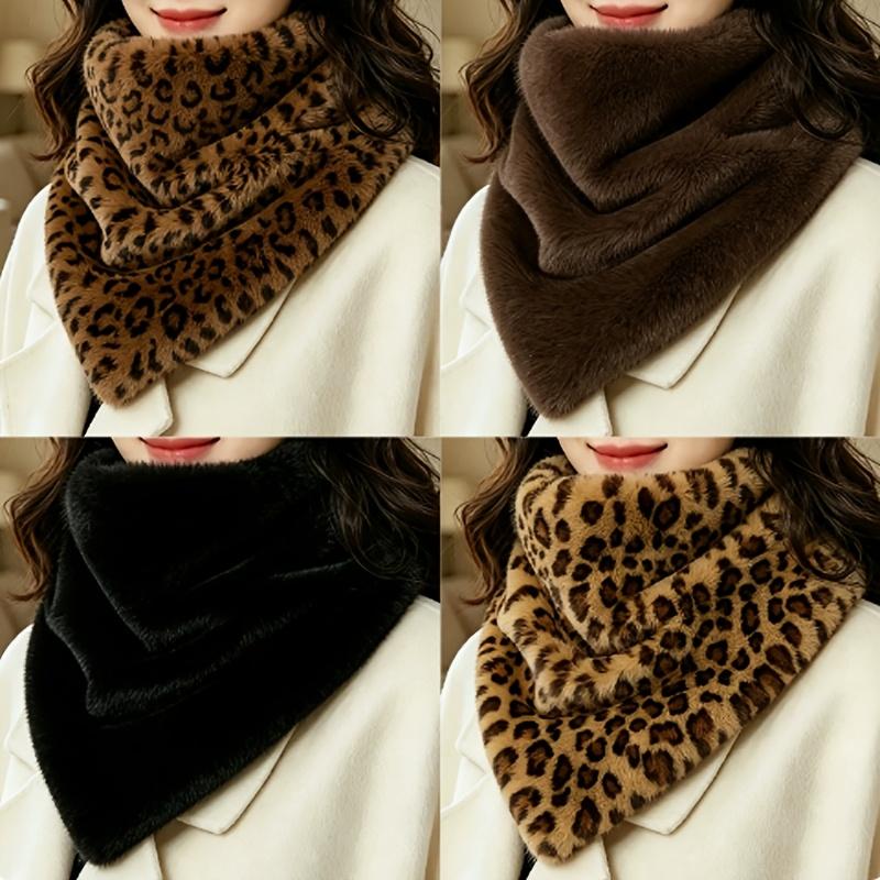 Women'S Autumn Winter Warm Faux Mink Scarf, Temperament All-Match Faux Neck Protector All-Match Neck Scarf
