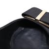 Salvatore Ferragamo Satin Capua pumps shoes 6.5D Black x GoldUsed