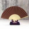 Party Wedding Bamboo Folding Solid Color Photo Prop Tool Dance Fan Hand Held Fan Folding Paper Fan
