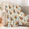 Highland Cow Blanket Soft Flannel Blanket Animal Print Sofa Blanket Print Blanket