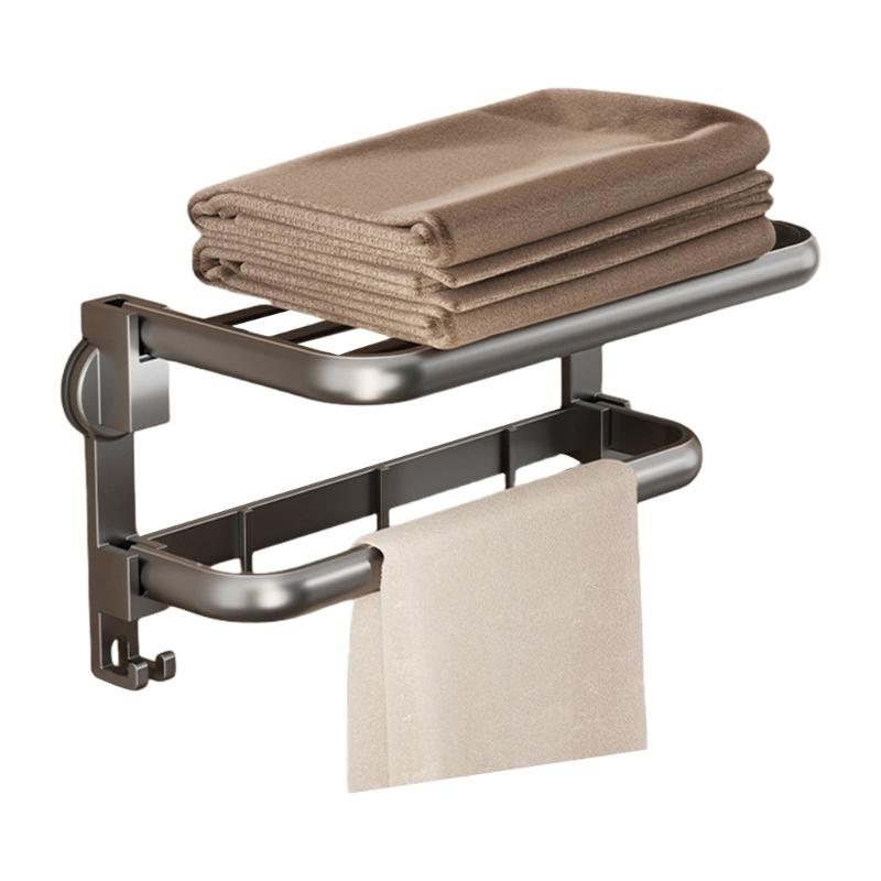 

Multipuprose Suction Towel Rack Rustproof Designs Convenient for Shower Kitchen Tile Glass Wall Mounting Designs