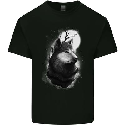 Full Moon Wolf Werewolves Wolves Kids T-Shirt Childrens