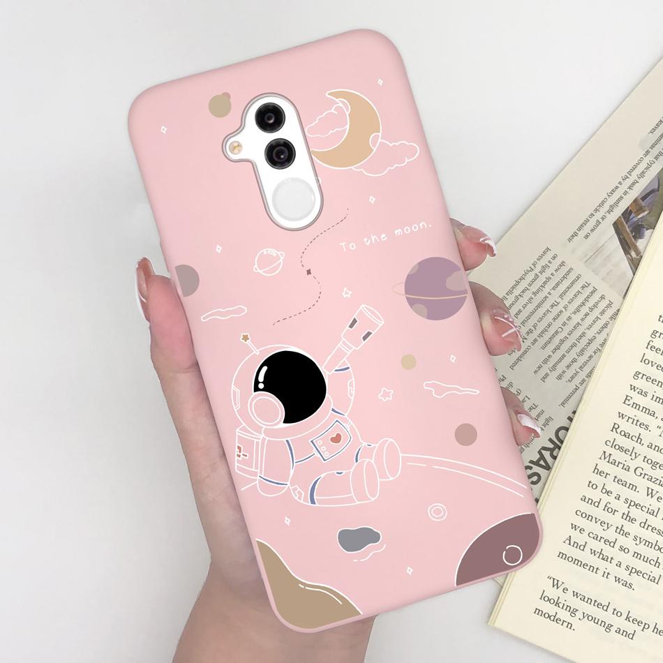 Case For Huawei Mate 20 Lite Cute Astronaut Soft Matte Silicone Bumper For Huawei Mate 20lite Phone Back Cover Coque Bumper Capa
