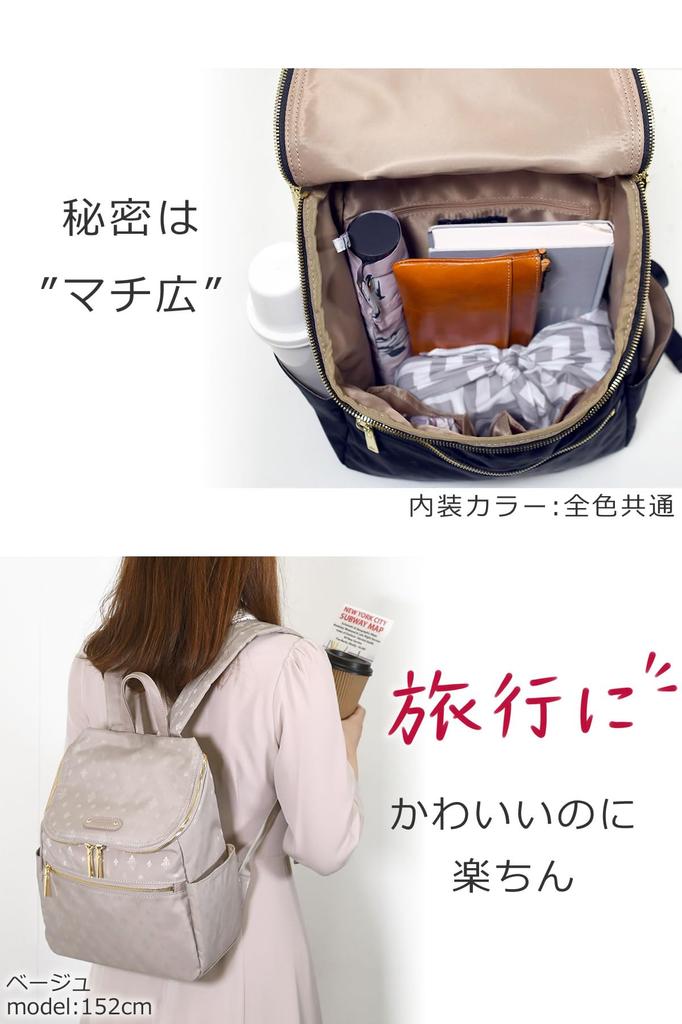 Memezawa Bags Batoh pro ženy, Malý a lehký, Elegantní mini batoh k šatům, Stylová značka, Nylon, Úhledný a lehký, Populární pro