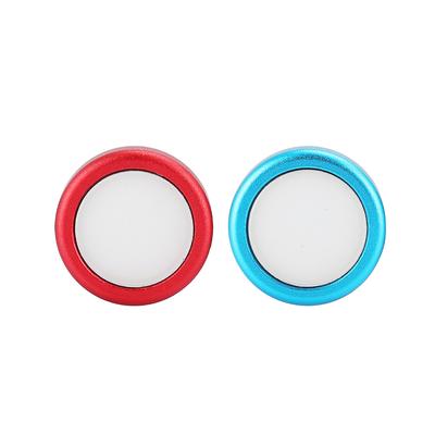 2 ADET Silikon Jel Düğme Kapağı Koruyucu Kapak Switch Oyun Kontrolcüsü Joystick için(MaviKırmızı )