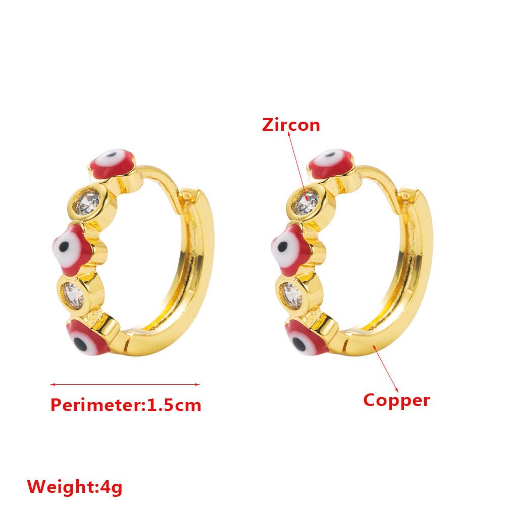 Women's Hoop Earring Bohemian O Shaped Creative Rice Beads Exaggerated Accessories Earrings