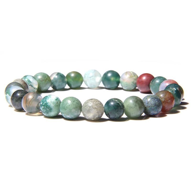 Natural Stone Bracelets Natural Healing Energy Tiger Eye Bracelet Polished 8 MM Crazy Stone Beads Bangle Elastic Pulsera