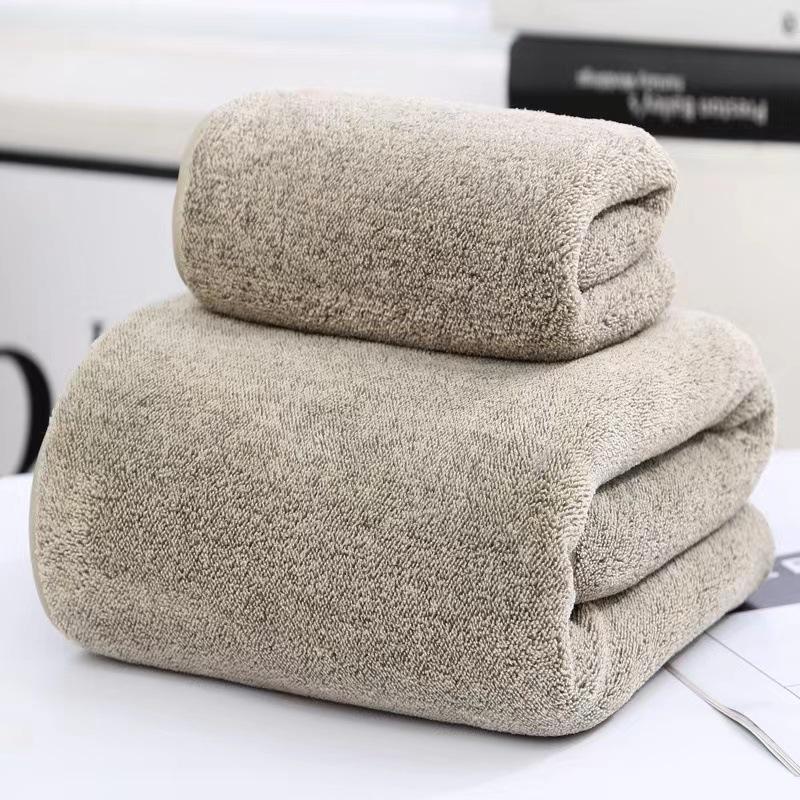 Sternenhimmel Korallenfleece Handtuch-Set: Hochdichte Bade- und Gesichts-Handtücher für Eltern und Kinder, Geschenkfertig mit Logo.