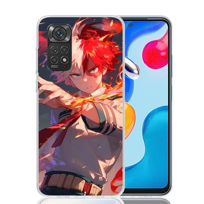

Чехол для телефона Todoroki Shoto MHA My Hero для Xiaomi Redmi Note 15 14 13 12S 12 Pro Plus 11S 11E 11 11T 10S 10 Арт Мягкий Узор Чехол Redmi Note 10 Pro 4G