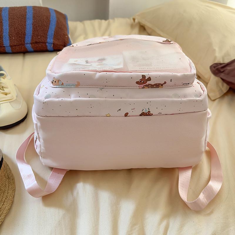 Cartoon Student Schoolbag Girls Animal Printed Backpack Large Capacity Backpack for Middle School Students