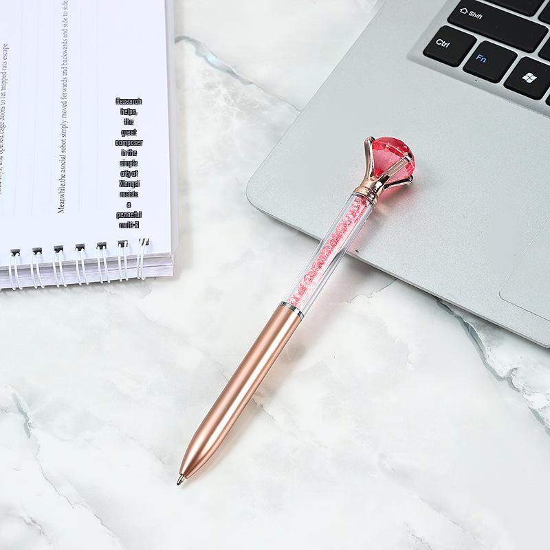 Colorful Crystal Diamond Bead Pen – Medium Point, Ideal for Gifts & Weddings