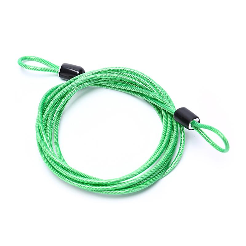 200 cm x 2,5 mm ciclismo esporte segurança loop cabo bloqueio bicicleta scooter u-lock