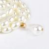 Personalised Fashion Geometric Beaded Necklace Simple Multi-layer Pearl Shaped Pendant Necklace Female