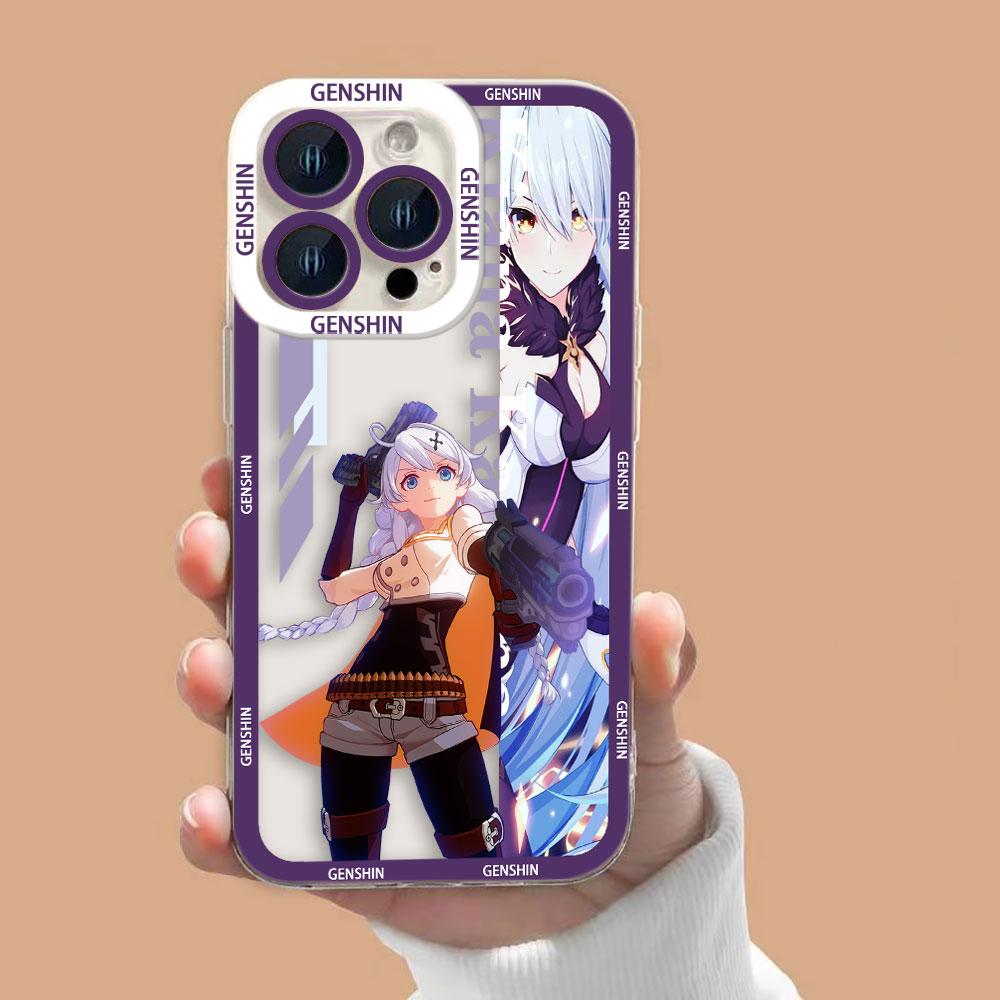 Genshin Impact Yae Xiao Clear Phone Case For OPPO A6X A98 A94 A79 A78 A74 A60 A58 A57 A55 A54 A53 A31 A15 A9 A5 A3 A3X A5X Case