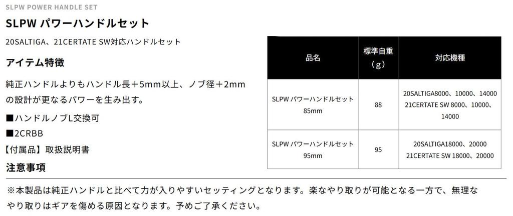 Daiwa SLP Works SLPW Power Handle Set 95mm Gold